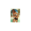 Bikini Bandeau Léopard avec Dentelle 